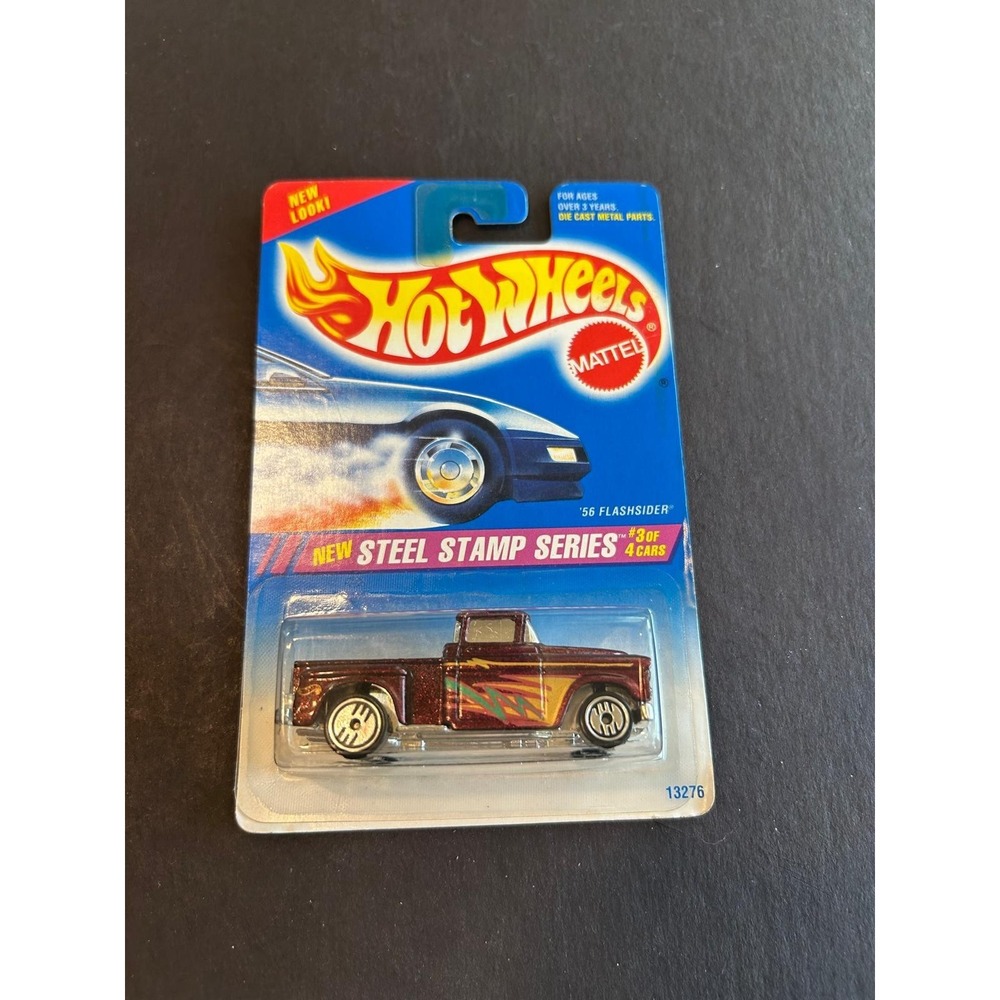 1995 Hot Wheels #289 Steel Stamp Series 3/4 '56 FLASHSIDER Burgundy